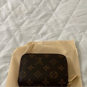 Brown and Gold Compact Wallet